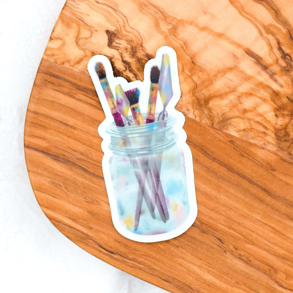 Paint Brushes in Glass Jar - Winks Design Studio,LLC