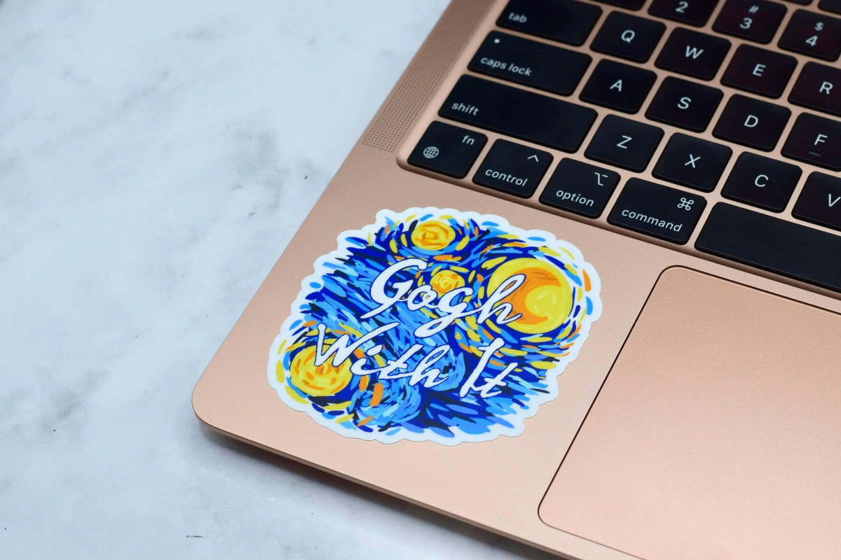 Vinyl sticker featuring Vincent van Gogh&