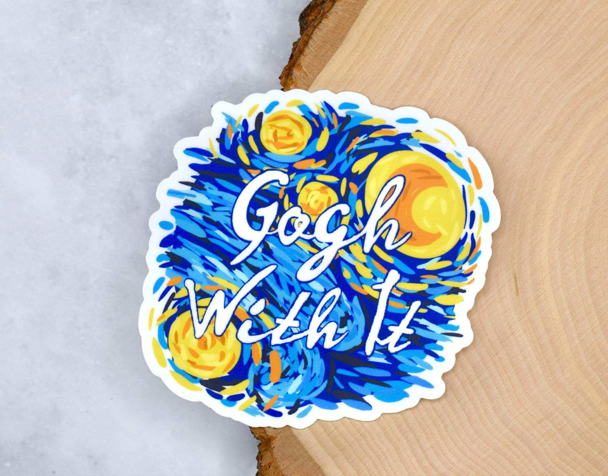 Vinyl sticker featuring Vincent van Gogh&