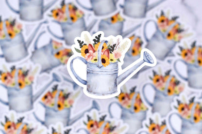 Vintage Watering Can Stickers - Winks Design Studio,LLC