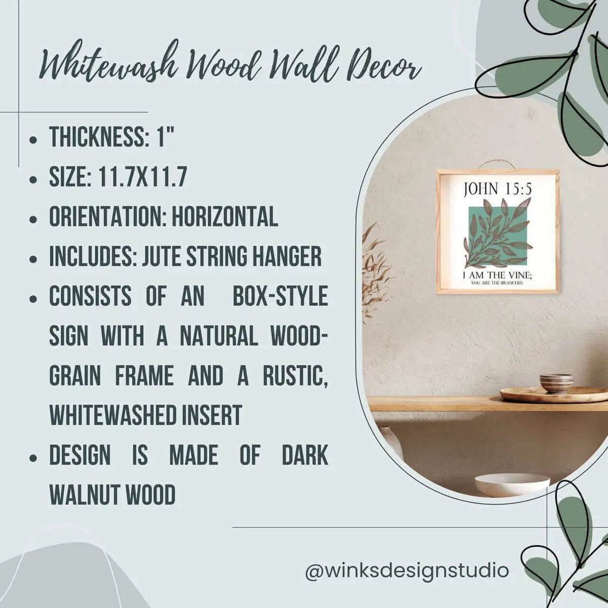 Wall art sign with the phrase "Kind Words Are Like Honey" by Winks Design Studio, LLC, featuring a warm, inviting design.