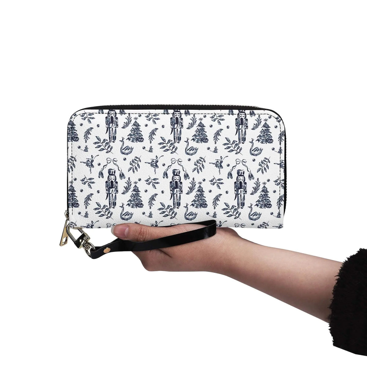 Winks Design Studio LLC Nutcracker leather wallet with multiple card slots and a sleek, classic design.