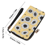 Sunflower Casual Clutch Zippered Wallet - Winks Design Studio,LLC