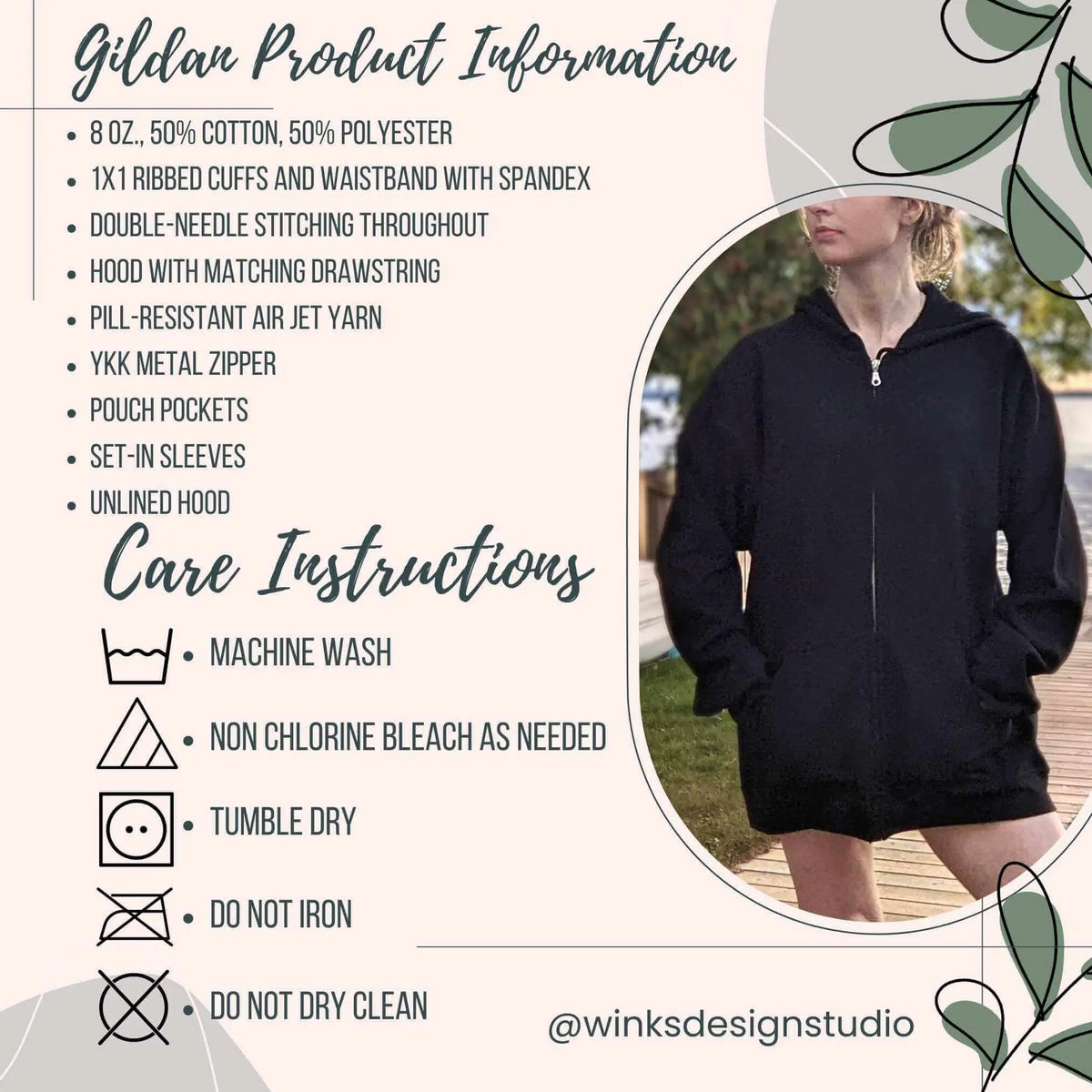 Ash gray Oxford Crokinole Club full zip hoodie by Winks Design Studio featuring angel wings and bookstore graphic on the front.