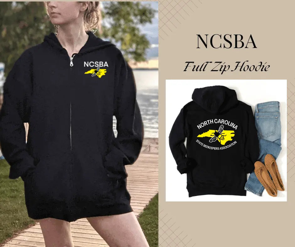 Winks Design Studio LLC NCSBA full zip hoodie in small size, ash color, featuring a casual zip-up design with a hood.