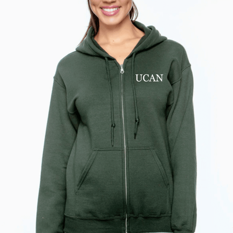 UCAN Full Zip Hoodie - Winks Design Studio,LLC