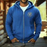 Verdigris Zip Hoodie - Winks Design Studio,LLC