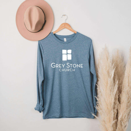 Grey Stone Long Sleeve T-shirt - Winks Design Studio,LLC